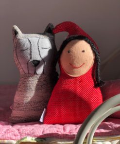 red ridding hood handwoven doll