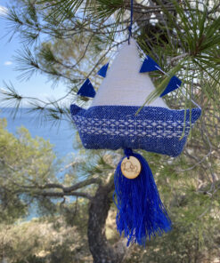 handwoven lucky charm boat