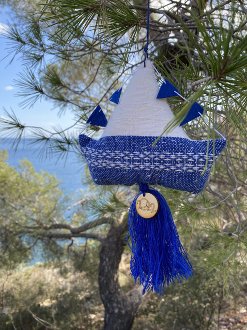 handwoven lucky charm boat