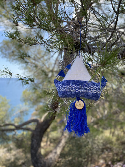 handwoven lucky charm boat