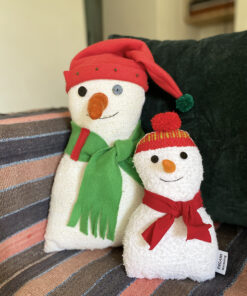snowmen handwoven dolls